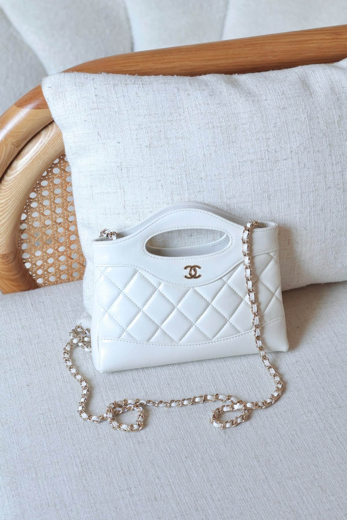 CHANEL Mini Top Handle Flap Bag