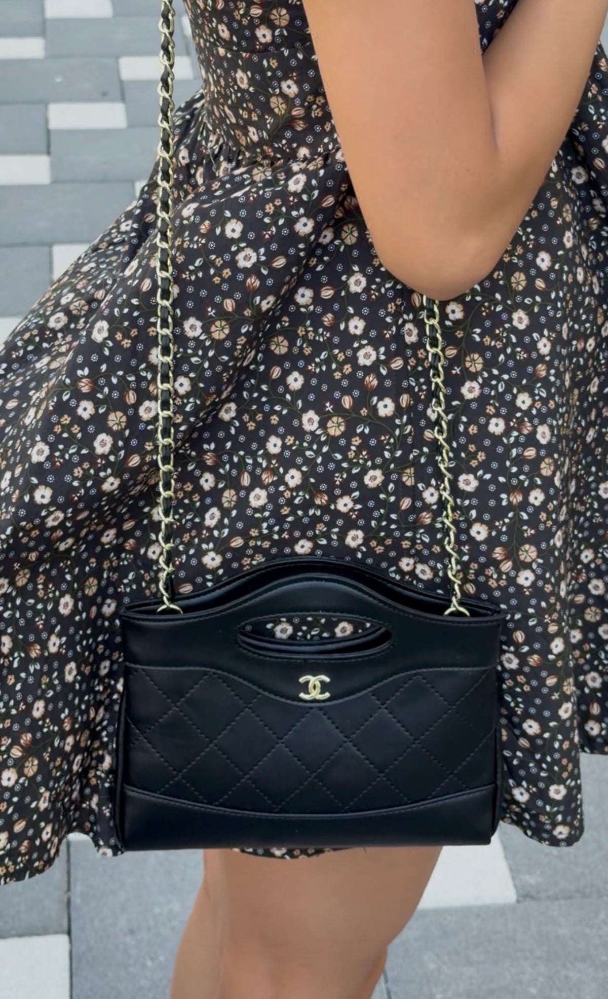 CHANEL Mini Top Handle Flap Bag