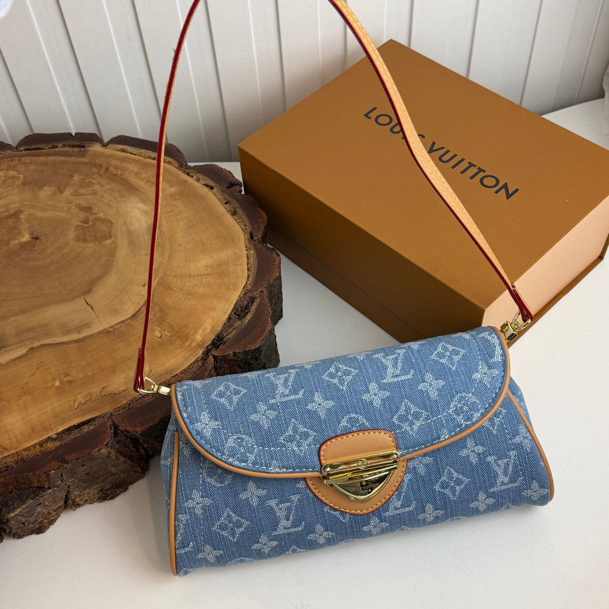 LV Monogram Denim Pochette