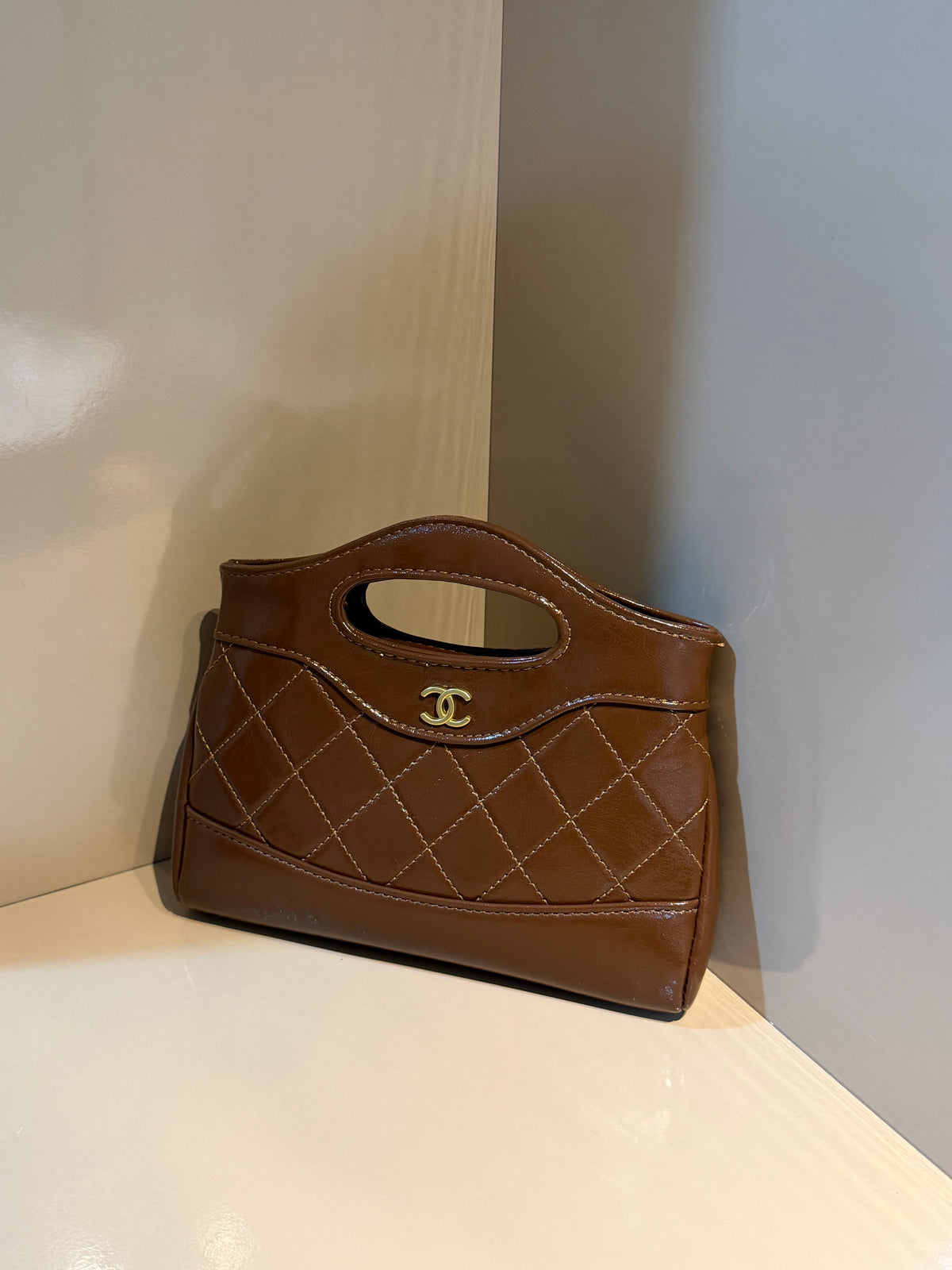 CHANEL Mini Top Handle Flap Bag