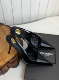 Saint Laurent Paris Patent Slingback Pumps
